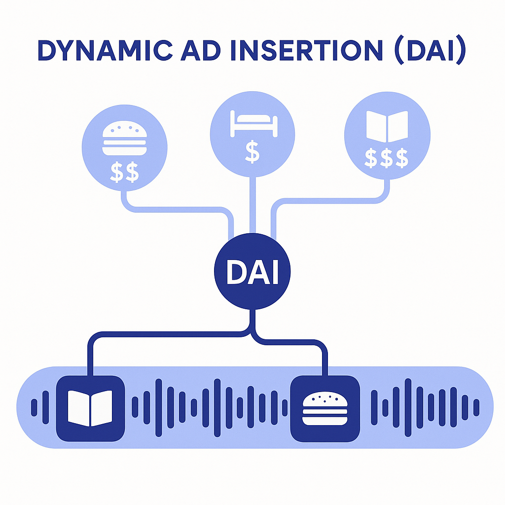 Dynamic Ad Insertion explained: server stitches ads into audio per listener